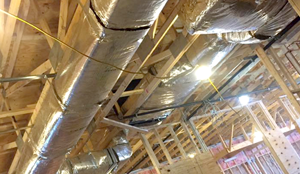 Interior HVAC System installed by Rochester Hills Professionals at Pilot Mechanical